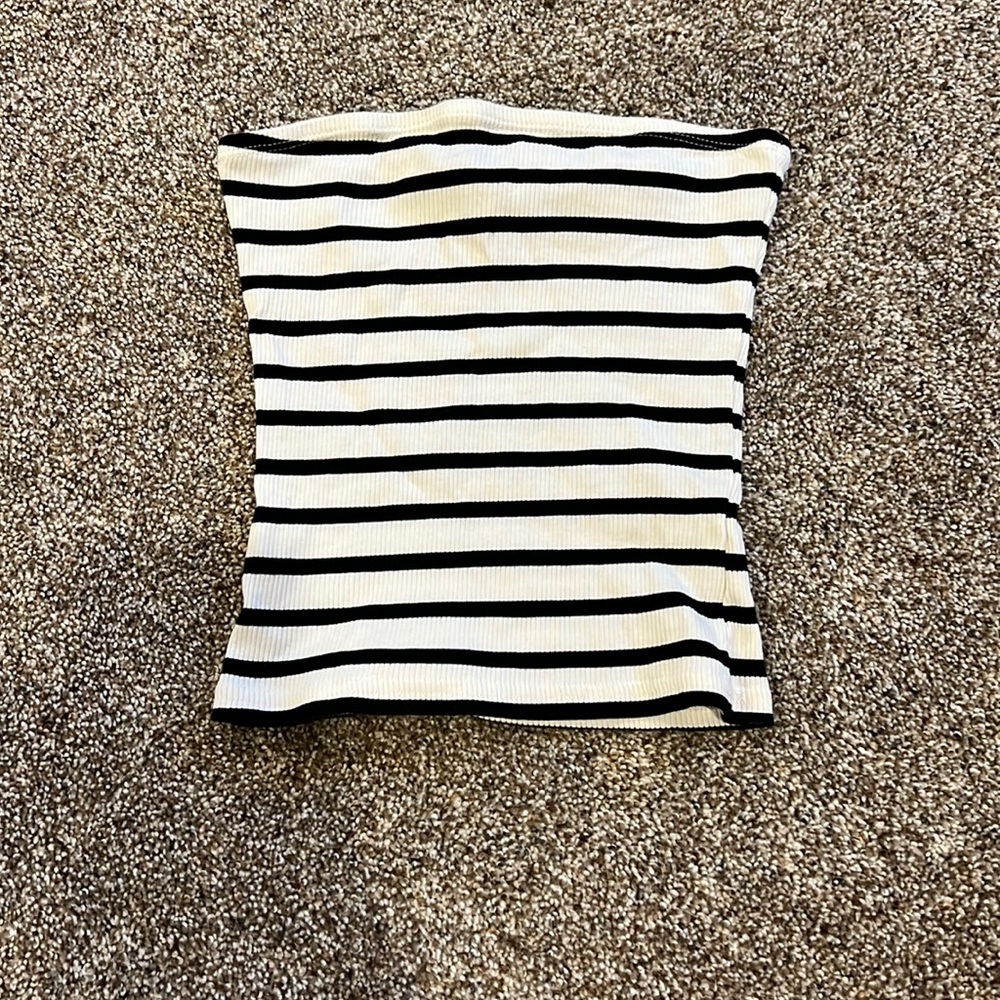 H&M Striped CropTop Shirt